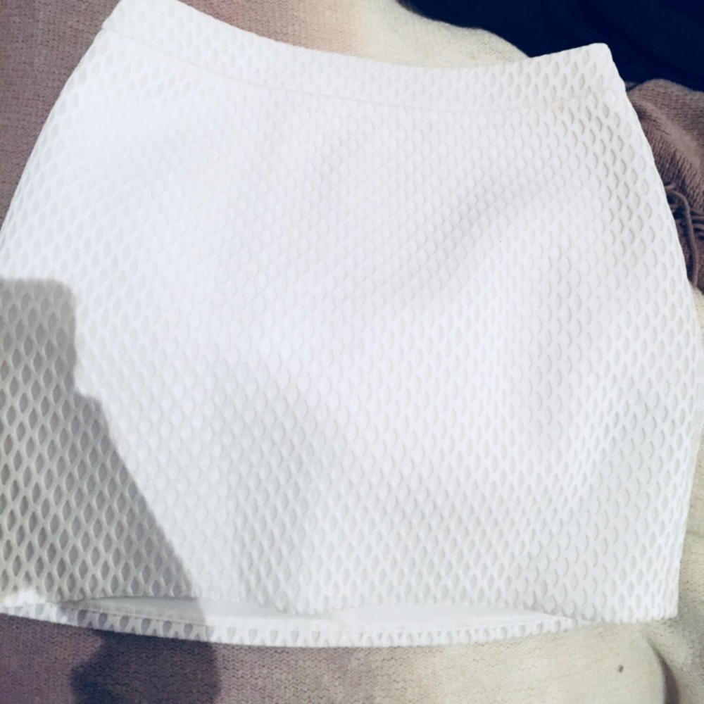White Express Mini skirt